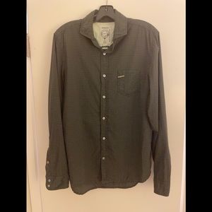 Diesel Long Sleeve Diamond Print Button Up Shirt
